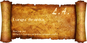Lungu Aranka névjegykártya